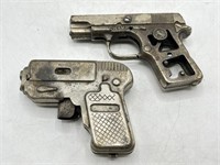 Pair of vintage metal cap guns