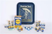 NOS Morton Mini Salt Shakers, Tablets, Tray
