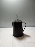 Vintage black enamel Teapot