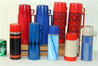 9 Vintage Thermos Style Bottles