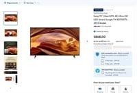 O5  Sony 75" X77L 4K Ultra HD LED Smart TV