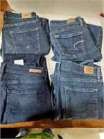 4 pair of women's skinny jeans size 8