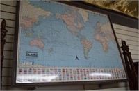 Large World Map 51 X 39