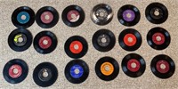 35 Vintage 45 RPM Vinyl Records