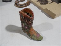 Cowboy Boot Flower Pot 4" x 4"