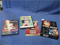 star wars and betty boop DVD's