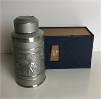 Pewter Decorative Canister