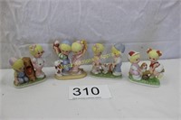 Set of 4 Loran & Lee Ceramic Figurines