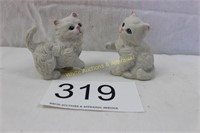 2 Cute Homco Cat Figurines