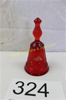 Viking Ruby Red Glass Mt Vernon Bell