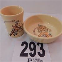 FIESTA WARE CHILD'S BOWL AND CUP SET