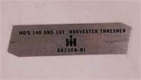 Vintage IH International Harvester thresher