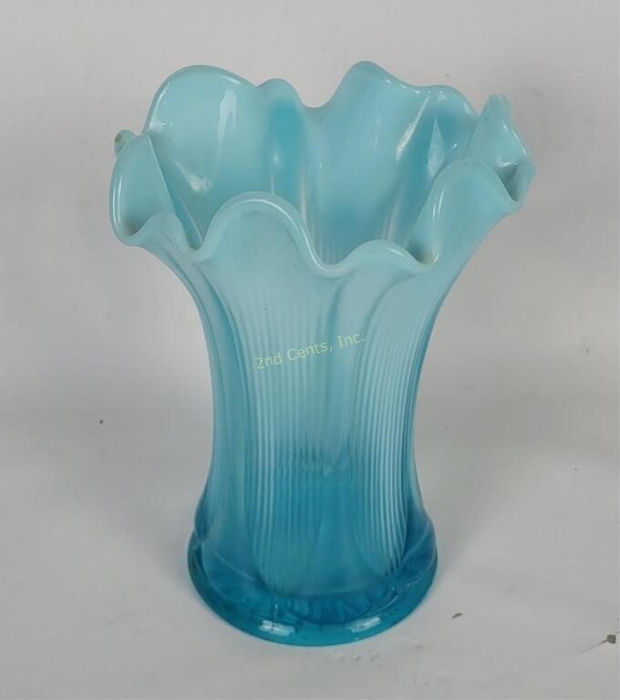 Vtg Jefferson Swung Glass Vase