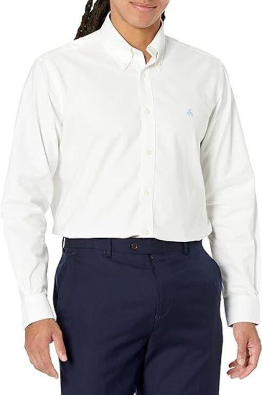 large Brooks Brothers Mens Non-Iron Stretch Oxford