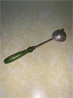 Green handled ice cream scoop