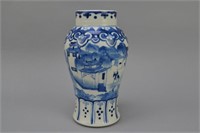 19c Chinese Blue & White Vase