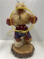 Vintage Wooden Hoop Dancer