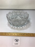 L E SMITH VINTAGE MOON & STARS CLEAR GLASS BOWL