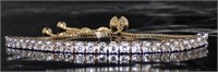 SS/Yellow Gold 1/2 ct Diamond Bolo Bracelet