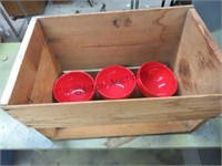 RUSTIC CRATE AND RED BOWLS