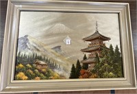 Asian 2-Dimensional Picture. 12" x 17 1/2".