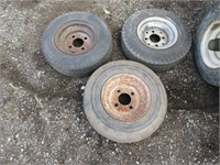 3 SPARE TRAILER TIRES