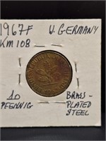 1967 west German coin