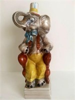 12" ELEPHANT PORCELAIN LIQUOR DECANTER CHIANTI