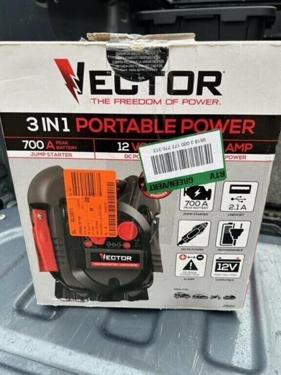 Vector 700A 3 in1 Portable Power-Jump Starter-12V