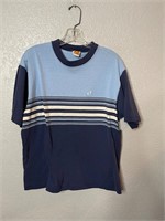 Vintage Hang Ten Striped Blue Shirt