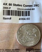 Uncirculated Alaska State Quarter