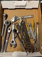 Adjustable wrenches, pliers