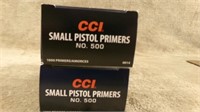 2 Boxes of CCI  Small Pistol Primer