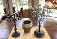 Metal and Ceramic Table Top Decor