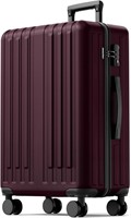 $140  28 inch Luggage Large Spinner Suitcase Wine