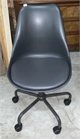 Grey Slope Office Chair on Wheels