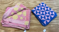 Large Handmade Star Quilt and Youth Quilt