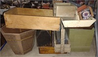 Wooden Planter Boxes & Crates