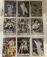9-Aaron Judge baseball cards