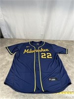 Milwaukee Brewers Christian Yelich Nike baseball