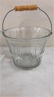 Glass Basket Ice Bucket 7"