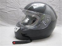 Large Black Motorcycle Helmet