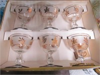2 Sets of Libby Glass Hostess Glassware Sets