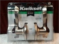 Kwikset Satin Nickel Hall & Closet Fixture