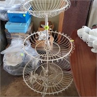 3 TIER IRON STAND - APPROX 4 FT TALL