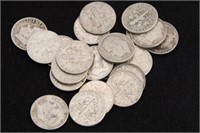 LOT OF (22) SILVER DIMES