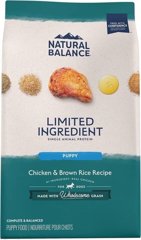 Natural Balance Puppy Dry Dog Food, 24 Pound