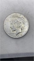 1935 Peace silver dollar