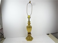 32" Vintage Heavy Brass Lamp