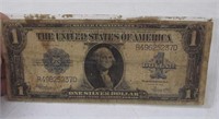 1923 Silver Certificate $1 bill